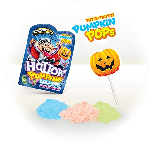 Halloween Popping Lollipop - Caramelo duro con palo con caramelo en polvo con chasquidos para mojar - 36 unidades x 13 gramos