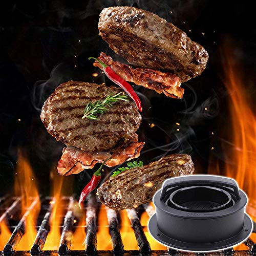 Hamburguesa De Carne Prensa De Metal Durable De Protección Del Medio Ambiente Con La Manija Hecha En Casa Hamburguesa De Carne De Moldes Kit De Herramientas De Barbacoa Cocina De Halloween Navidad