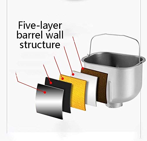 Hammer Máquinas de Pan, automático Inteligente Inicio Breadmakers Pasta-Bicarbonato de Yogur Integrados, Inteligente Hornear tecnología de Auto-programación de Las Funciones Recetas Diversos