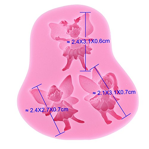 Hangqiao Molde de silicona para repostería - Forma de hadas