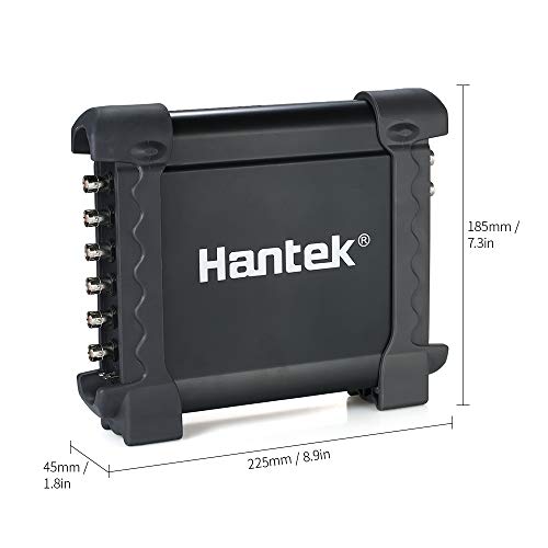 Hantek Osciloscopio automocion coche digital 8 Canales,osciloscopios automotriz portatiles 2.4MSa / s 100kHz Diagnóstico Programable Generador de Señal Automóvil 8CH USB2.0