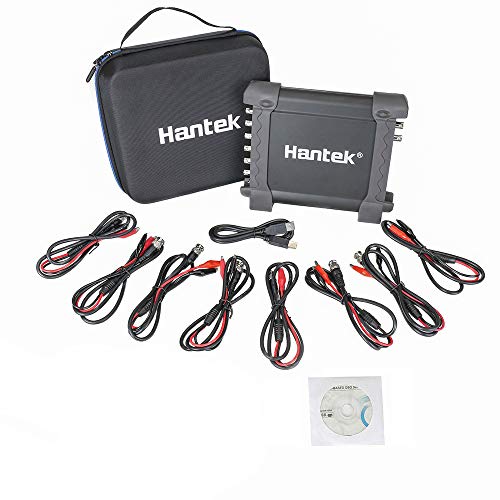 Hantek Osciloscopio automocion coche digital 8 Canales,osciloscopios automotriz portatiles 2.4MSa / s 100kHz Diagnóstico Programable Generador de Señal Automóvil 8CH USB2.0