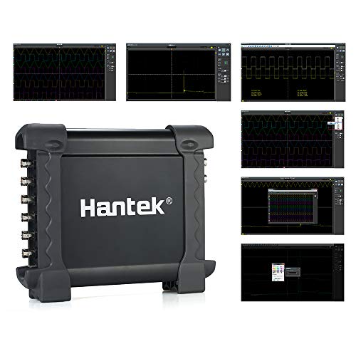 Hantek Osciloscopio automocion coche digital 8 Canales,osciloscopios automotriz portatiles 2.4MSa / s 100kHz Diagnóstico Programable Generador de Señal Automóvil 8CH USB2.0