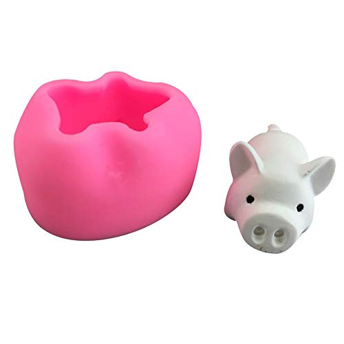 Haodou Molde de Silicona para Cochinillo Hornear DIY 3D Moldes para Bandeja de Pastel de Fondant de Caramelos de Chocolate Gelatina Antiadherente Herramientas