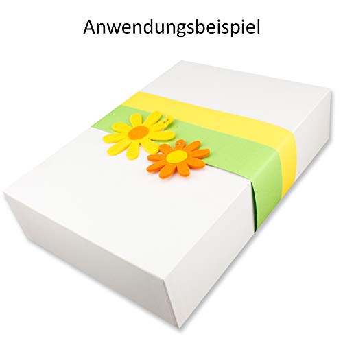 Haute Qualité de rangement et boîtes cadeau – hochweiss bezogen de différentes dimensions 1 Stück A4 | Höhe 70 mm | Hochweiß