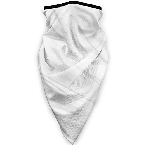 HCKZ Fondo de piedra de mármol blanco 9,5 'x 20' pulgadas UV protector facial usado más de 12 formas como envoltura para la cabeza, polaina para el cuello, diadema, protector facial, pañuelo, pasamont