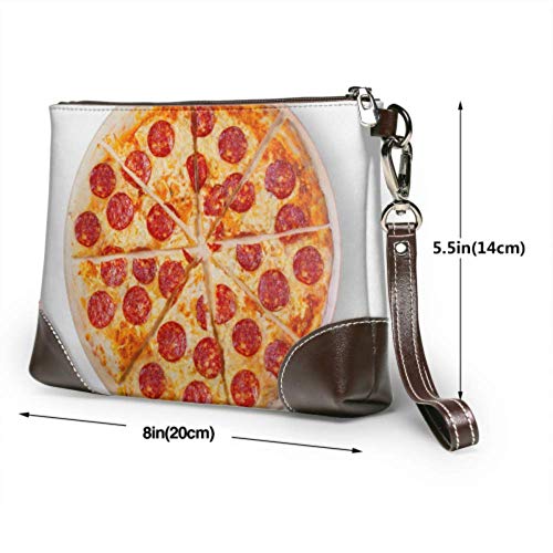 Hdadwy Bolso de mano para pizza Pepperoni This Picture Perfect You Cartera de mano de cuero Cartera para mujer Cartera para mujer Cartera para teléfono inteligente