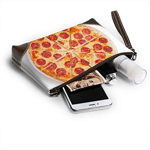 Hdadwy Bolso de mano para pizza Pepperoni This Picture Perfect You Cartera de mano de cuero Cartera para mujer Cartera para mujer Cartera para teléfono inteligente