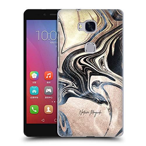 Head Case Designs Oficial Nature Magick Crema Luxe Gold Marble Metallic Carcasa rígida Compatible con Huawei Honor 5X / GR5