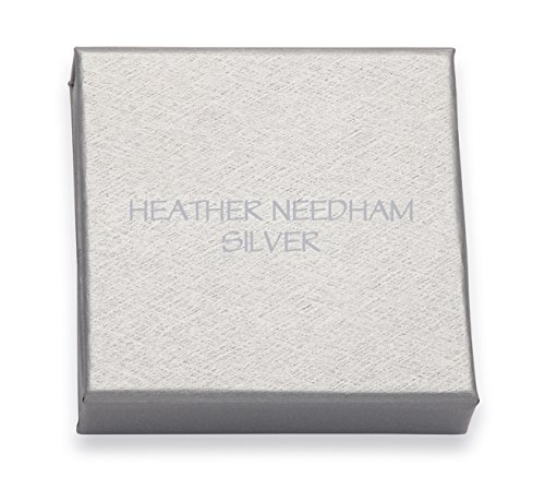 Heather Needham Silver Rennie Mackintosh Broche de plata de ley, diseño de tulipanes, 36 mm x 17 mm, 9107, en caja de regalo