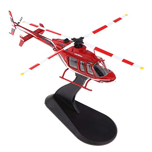 Hellery Escala 1:72 de Metal Avión de Fundido a Presión de Juguete Helicóptero para Adorno Bar Empresa Cafetería