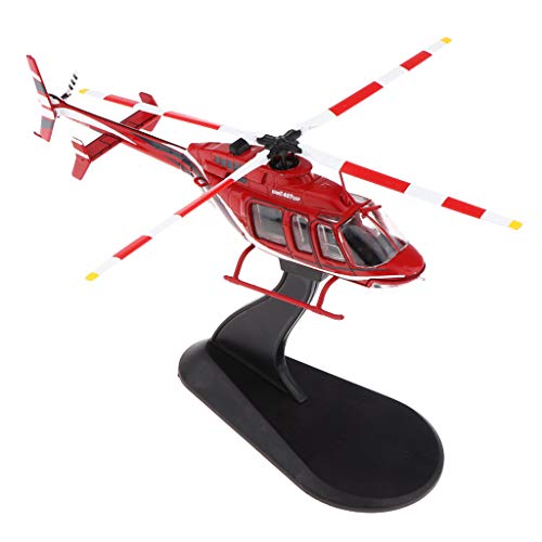 Hellery Escala 1:72 de Metal Avión de Fundido a Presión de Juguete Helicóptero para Adorno Bar Empresa Cafetería