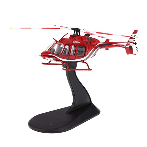 Hellery Escala 1:72 de Metal Avión de Fundido a Presión de Juguete Helicóptero para Adorno Bar Empresa Cafetería