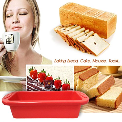 HelpCuisine Molde silicone-Molde Tarta, Molde de silicona para Tartas, Bandeja rectangular para roscones, ¡24 meses de garantia!