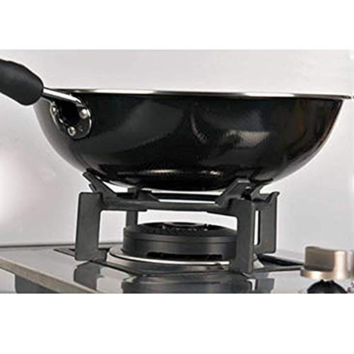 Hereb - Soporte para wok (hierro fundido, antideslizante, universal, para estufa de cocina, Wok, estufa de gas, accesorios