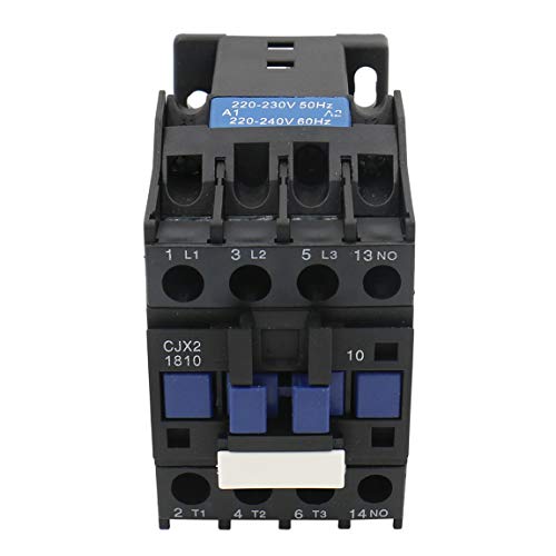 Heschen Contactor AC CJX2-1810 220V 50/60Hz Bobina 3P 3 polos normalmente abierto Ie 18A Ue 380V