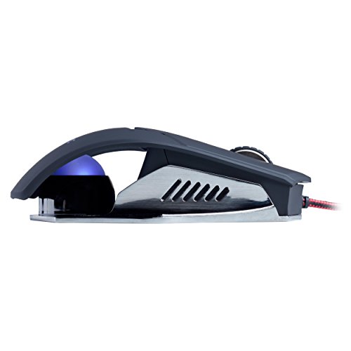 Hiditec | Ratón Gaming RGB con Cable Silencioso 7 Botones USB portátil PC 2.4G óptico inalámbrico 3800 dpi 5 Niveles de Ajuste con Receptor Nano para Windows Mac MacBook Linux- INOX