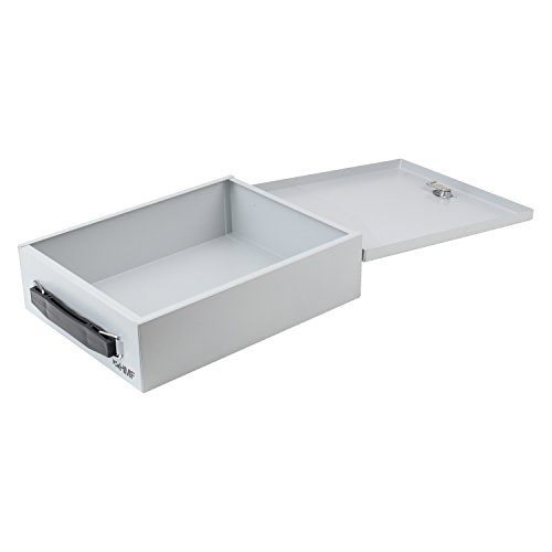 HMF 140-07 Caja de Seguridad para Documentos | 27 x 20,5 x 8 cm | DIN A5 | Gris Claro