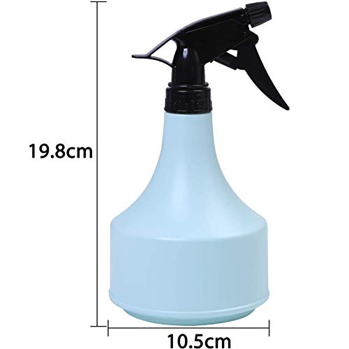 HNJKJEU 2 Piezas Botellas de Spray, Pulverizador Agua de Plástico Vacío 600ml, Botella de Spray para Plantas, Flores, Limpieza, Peluquería, Ambientador