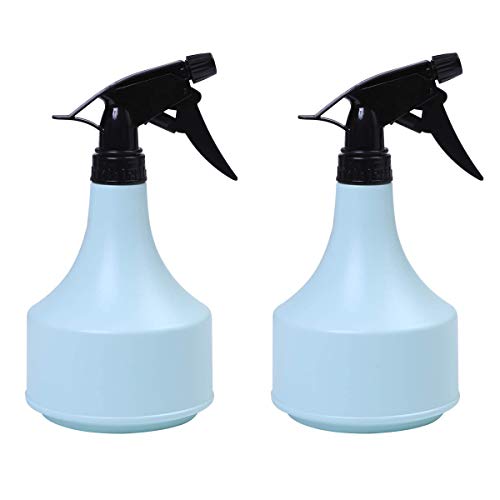 HNJKJEU 2 Piezas Botellas de Spray, Pulverizador Agua de Plástico Vacío 600ml, Botella de Spray para Plantas, Flores, Limpieza, Peluquería, Ambientador