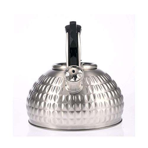 Hogar Hervidor 304 Acero Inoxidable 3L Quema de Gas Compuesto de Fondo Cocina de Inducción Silbido 1810, HSH