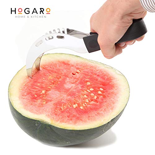 HOGARO Cortador de Sandia Diseñado en España Cortador de Melón Acero Inoxidable