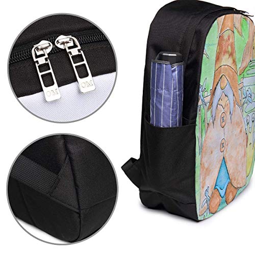 HOIH Oliver Bari The GNOME Mochila USB de Viaje de Moda, Mochilas de Negocios para computadora de 17 Pulgadas Mochila para Estudiantes Mochila Informal para Senderismo