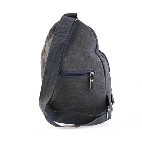 Hombres deportes LEORX wsmxdf bolso mochila bandolera desequilibrio - talla L (Gris)