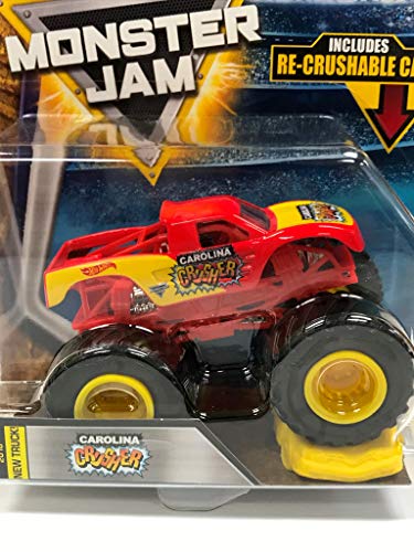 Hot Wheels Monster Jam Re-Crushable Car Carolina Crusher 2018 New Look