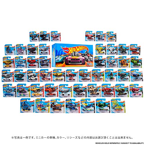 Hot Wheels Pack 50 Vehículos, coches de juguete (modelos surtidos) (Mattel V6697)