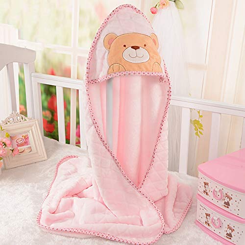 HS-01 0-12 Meses Del Bebé Del Saco De Dormir, De Puro Algodón En Otoño E Invierno Saco De Dormir, Anti-impactante Saco De Dormir, Los Niños Del Abrigo De Toallas, Rosa HS-01