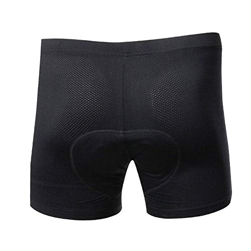 HTTOAR Calzoncillos de Bicicleta Ropa Interior Pantalones Cortos de Ciclismo Deportivo Pantalones Cortos de Bicicleta Acolchados 3D para Hombre Ropa Interior con Antideslizantes (19D, M)