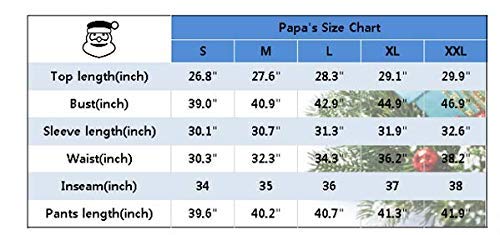 HUAZONG - Juego de pijamas de Navidad para padre, mamá, bebé y niños, diseño de oso impreso para vacaciones en casa pijamas Papá L