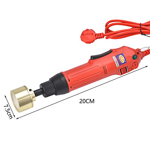 HUKOER La máquina taponadora eléctrica de mano con tapa de 220V es adecuada para 10-50 mm hasta 90 botellas por minuto