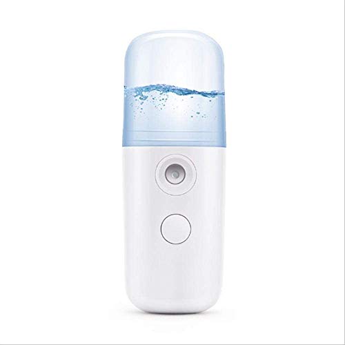 Humidificador De Aire PequeñO PortáTil Usb Recargable 30Ml Medidor De Agua PortáTil Ultrasónico Difusor De Carga Mini-BLANCO_China