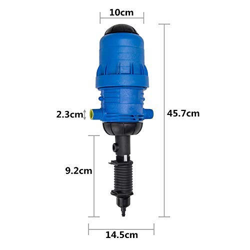 Hyindoor Bomba de Dosificador de Fertilizante Químico Irrigación Bomba Proporcional Automática Conector Inyector Proportioner de la Dilución para Ganadería, Agricultura, Jardinería, Hogar