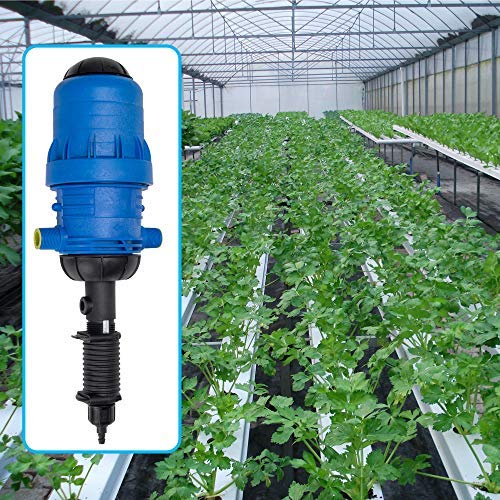 Hyindoor Bomba de Dosificador de Fertilizante Químico Irrigación Bomba Proporcional Automática Conector Inyector Proportioner de la Dilución para Ganadería, Agricultura, Jardinería, Hogar