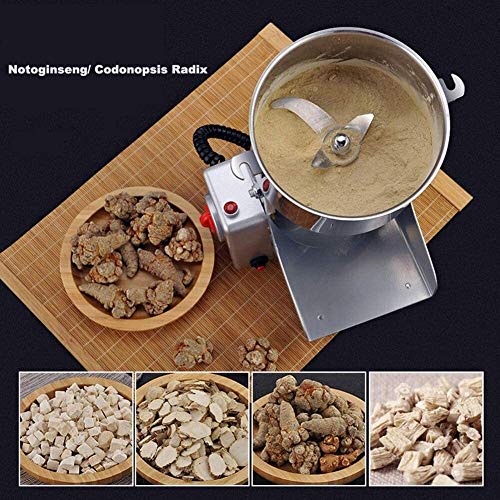 HYL Molinillo de grano 700 g de granos de café molino eléctrico amoladora Granos de cereal Oscilación Tipo Amoladoras 3 hojas dentadas Rectificadora de acero inoxidable for Spice hierba medicinal a ba