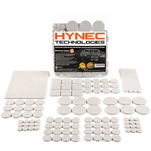 Hynec Almohadillas de Fieltro Adhesivo Premium para Muebles Set de Tamaño Medio Diferentes Formas Protector de Suelo Autoadhesivo