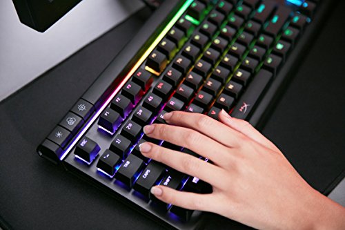 HyperX HX-KB2RD2-US Alloy Elite RGB - Teclado mecánico de Gaming, Cherry MX Red (US layout)