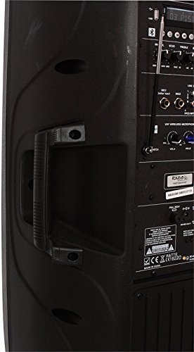 Ibiza Sound PORT225VHF-BT - Sistema de sonido portátil autonomo, Negro