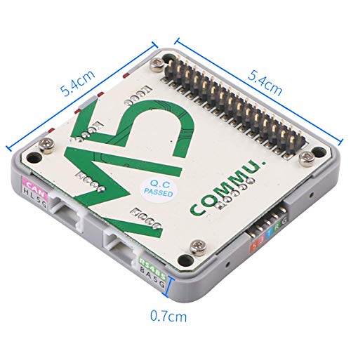 ICQUANZX M5Stack COMMU Module, Integrado con 2IIC, 1TTL, 1CAN, 1RS485, MCP2515-1 / SO Can Controller y SP3485EN-L/TR Transceptor RS485 Soporte Arudino IDE para M5Stack ESP32 M5Stack Kit