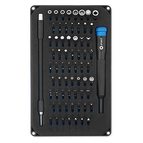 iFixit 64 Bit Driver Kit Kit de 64 brocasmango destornillador de aluminio Phillips Torx Security Pentalobe JIS Tri-Wing tres puntas herramientas de precisión