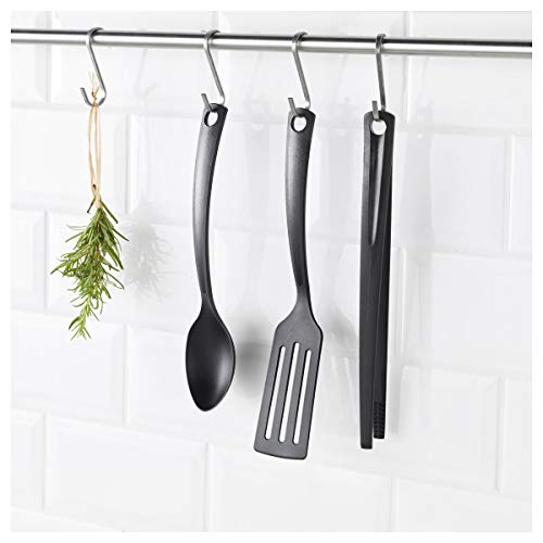 Ikea Gnarp - Juego de utensilios de cocina, color negro (3 piezas)