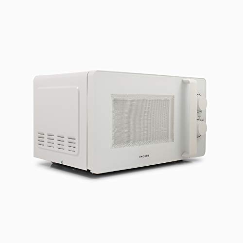 IKOHS Microondas MW700 - Microondas, 700W,Capacidad de 20L, 6 Niveles de Potencia, Temporizador hasta 30 minutos, 33.5x45.0x25.0 cm