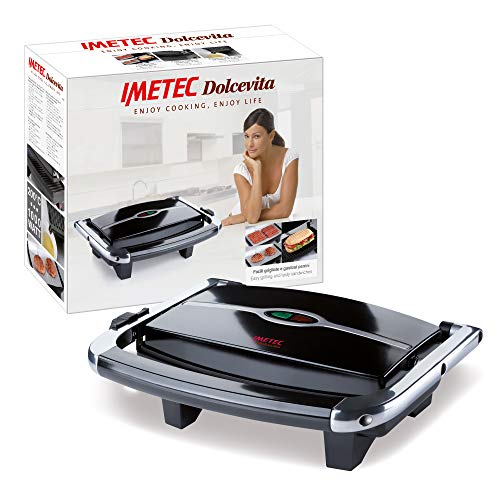 Imetec Dolcevita GL5 Parrilla/sandwichera, 1000 W, Gris