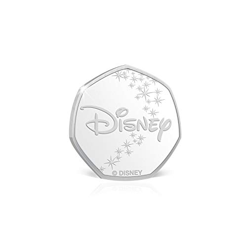 IMPACTO COLECCIONABLES Disney Colección Princesas Blanca Nieves - Moneda / Medalla Heptagonal 50p, con baño en Plata .999 - Presentada en una Tarjeta de Regalo Lista para Enviar