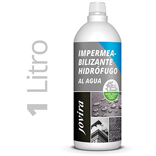 IMPERMEABILIZANTE HIDROFUGANTE TRANSPARENTE, invisible, total protección en suciedad de fachadas, cubiertas, baldosas, hormigon, terrazas, tejados. Repelente al agua. 1 Litros