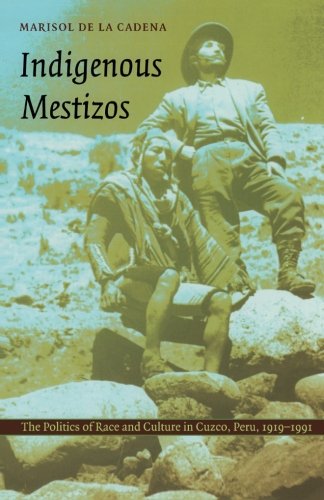 Indigenous Mestizos: The Politics of Race and Culture in Cuzco, Peru, 1919–1991 (Latin America Otherwise)