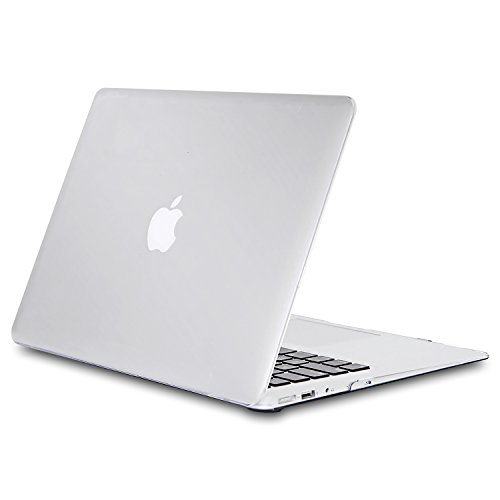 iNeseon MacBook Air Funda de 13 Pulgadas (Modelo A1466 A1369), Protectora Rígida Carcasa con Cubierta de Teclado para MacBook Air 13 2010-2017 (Tamaño 32.5 x 22.7cm), Claro Helado